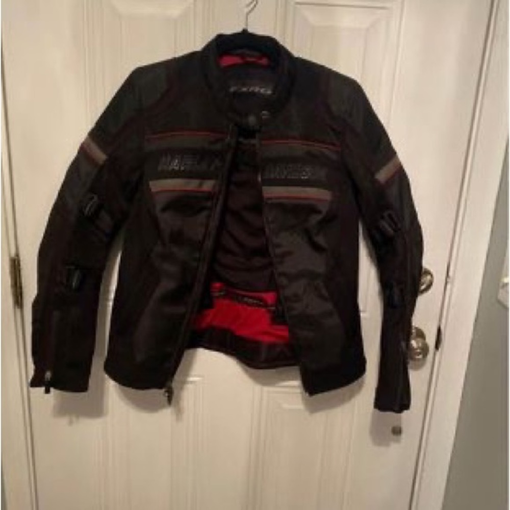 Womens Harley-Davidson FXRG Mesh Jacket.  Black. Medium.
